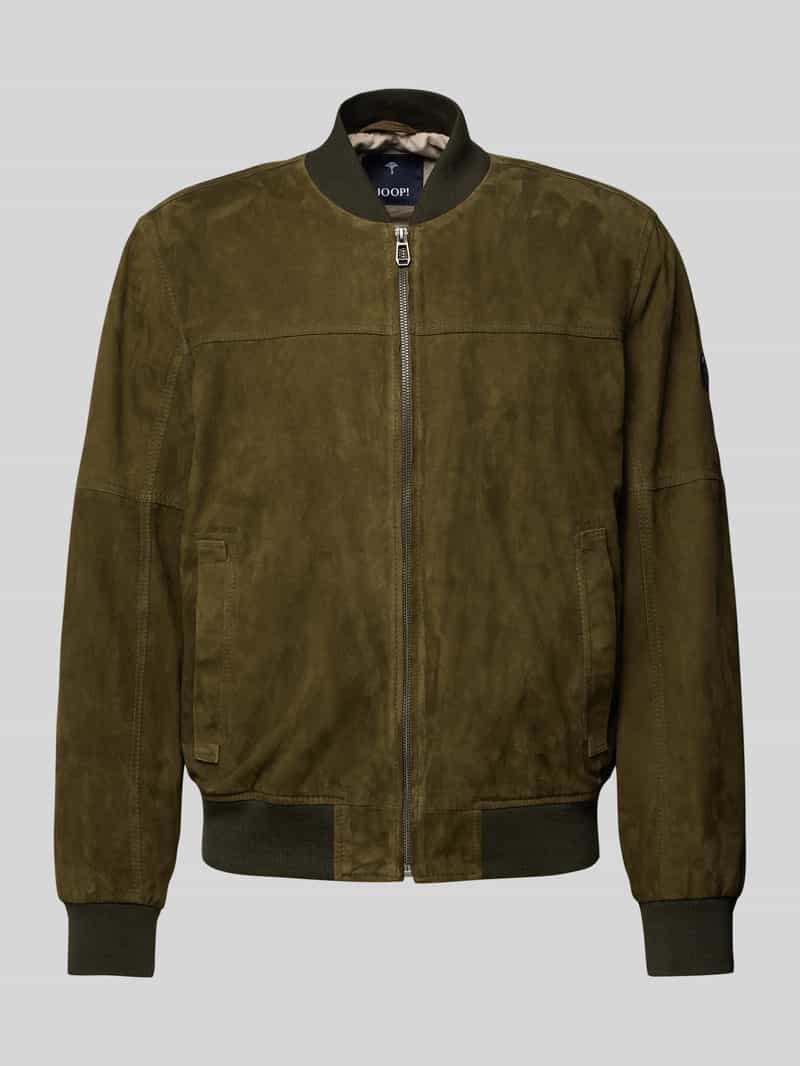 JOOP! Collection Leren blouson met opstaande kraag model 'Pios'
