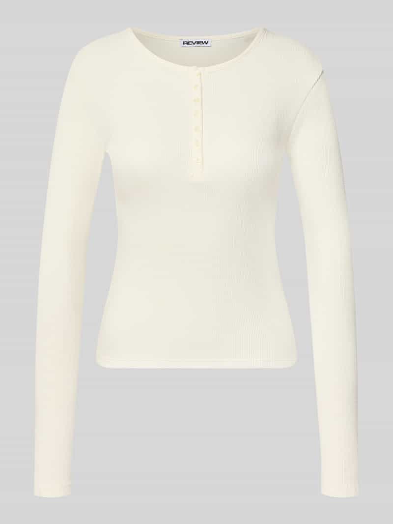 slim fit shirt met lange mouwen van puur katoen