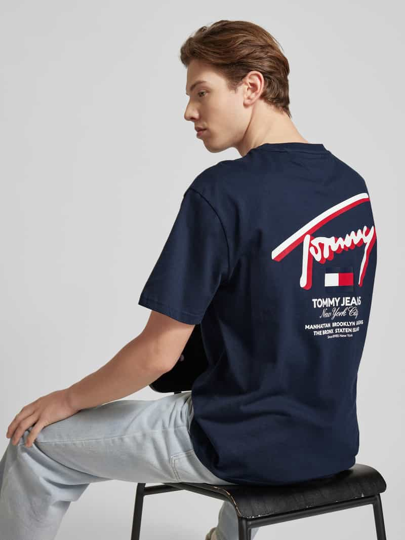 Tommy Jeans T-shirt met labelprint