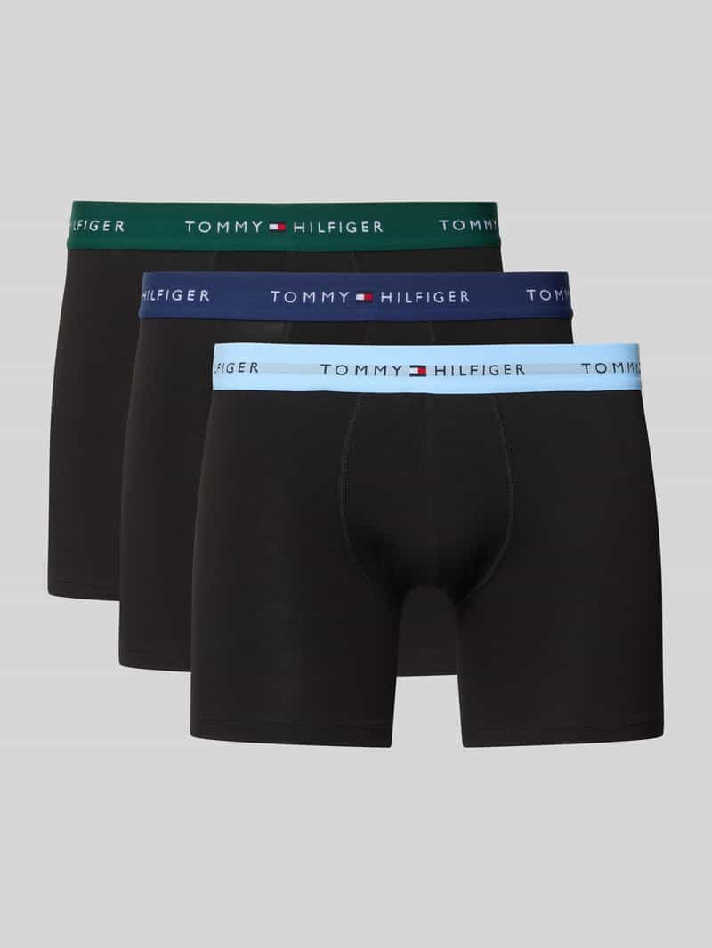 Tommy Hilfiger Slim fit boxershort van katoenmix in een set van 3 stuks