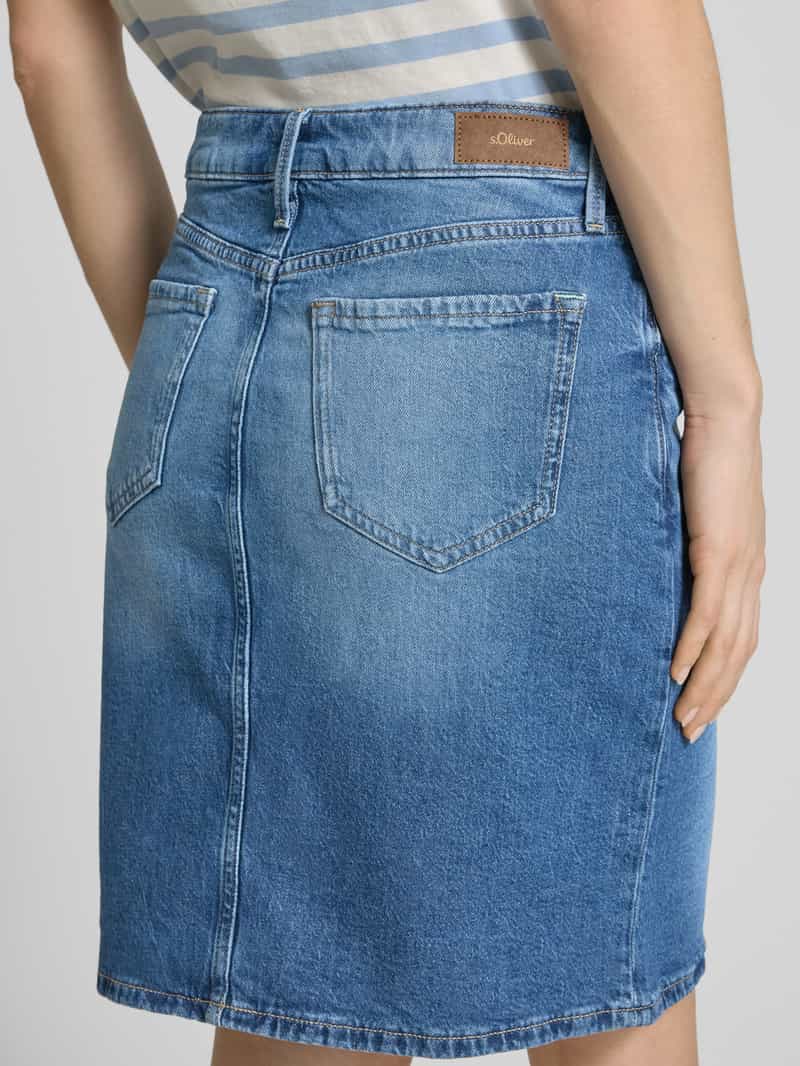 s.Oliver RED LABEL Regular fit jeansrok in katoenmix model 'SKIRT'
