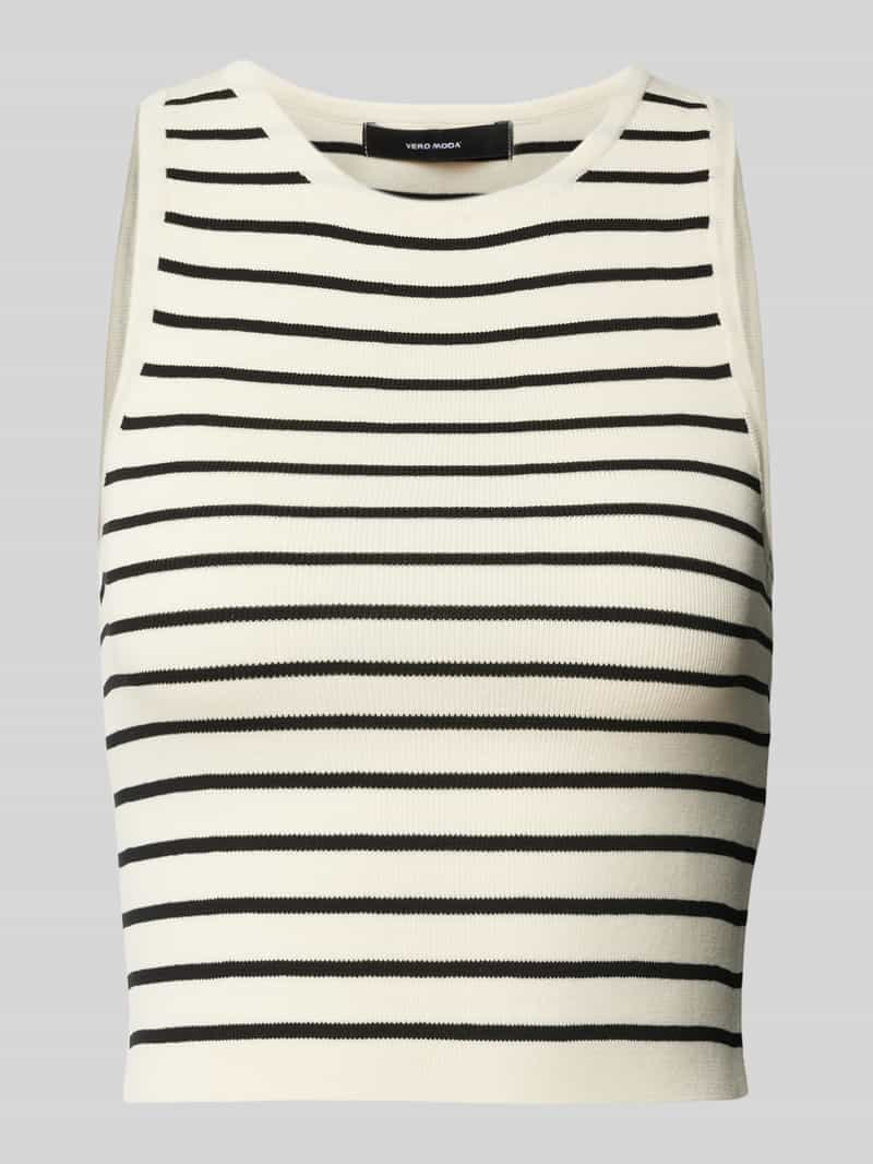 Vero Moda Korte top in effen design model 'GINNY'