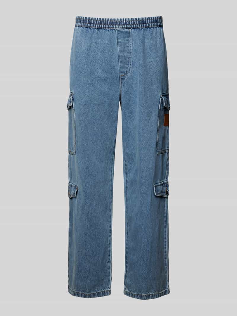 Armani Exchange Loose fit jeans met labelpatch