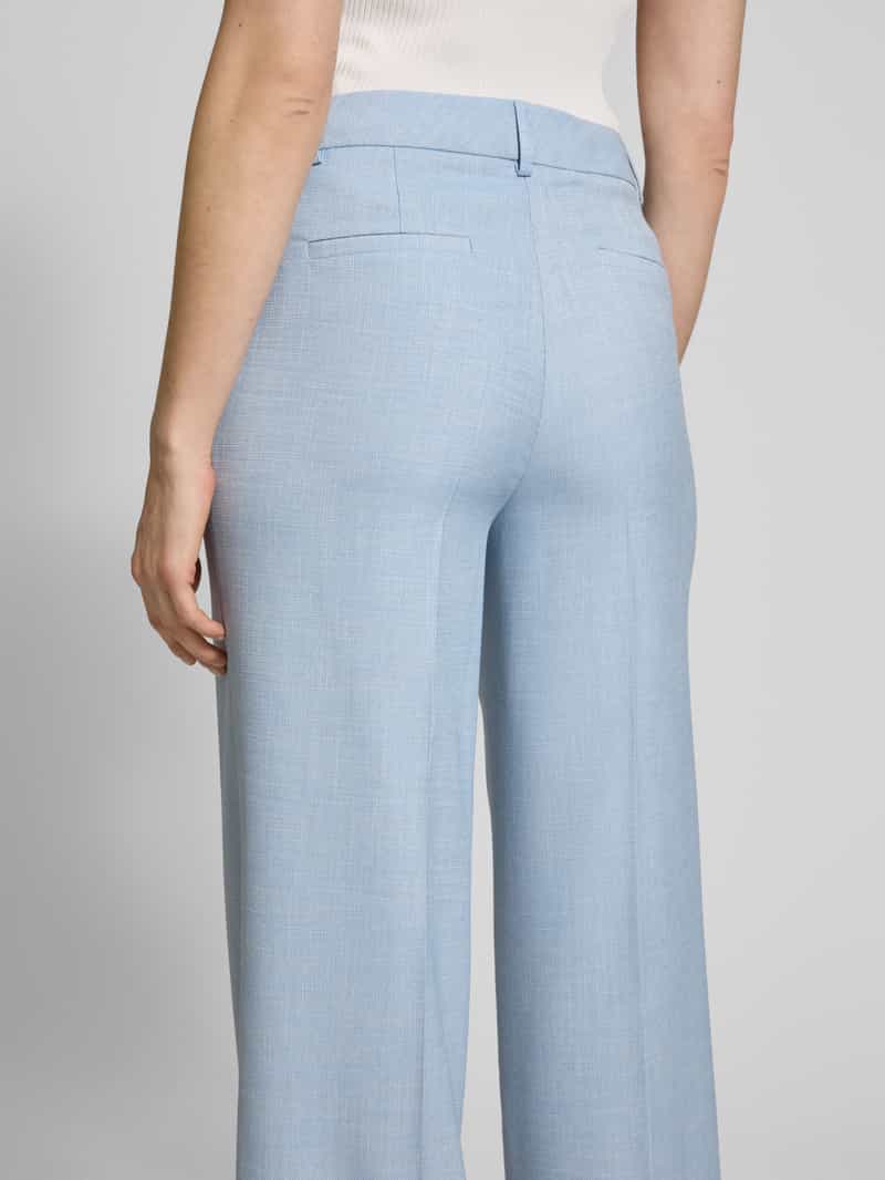 MORE & MORE Straight leg stoffen broek met persplooien