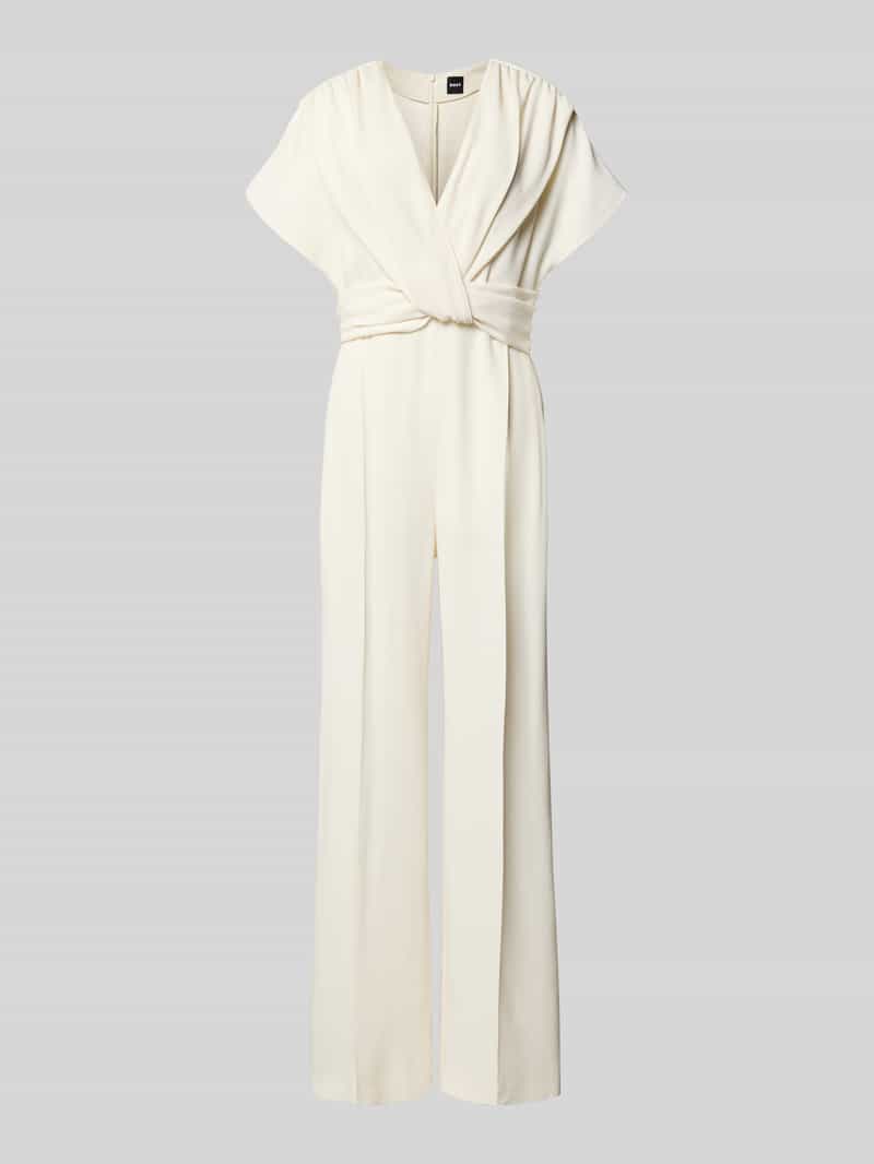 Boss Jumpsuit met V-hals model 'Debasa'