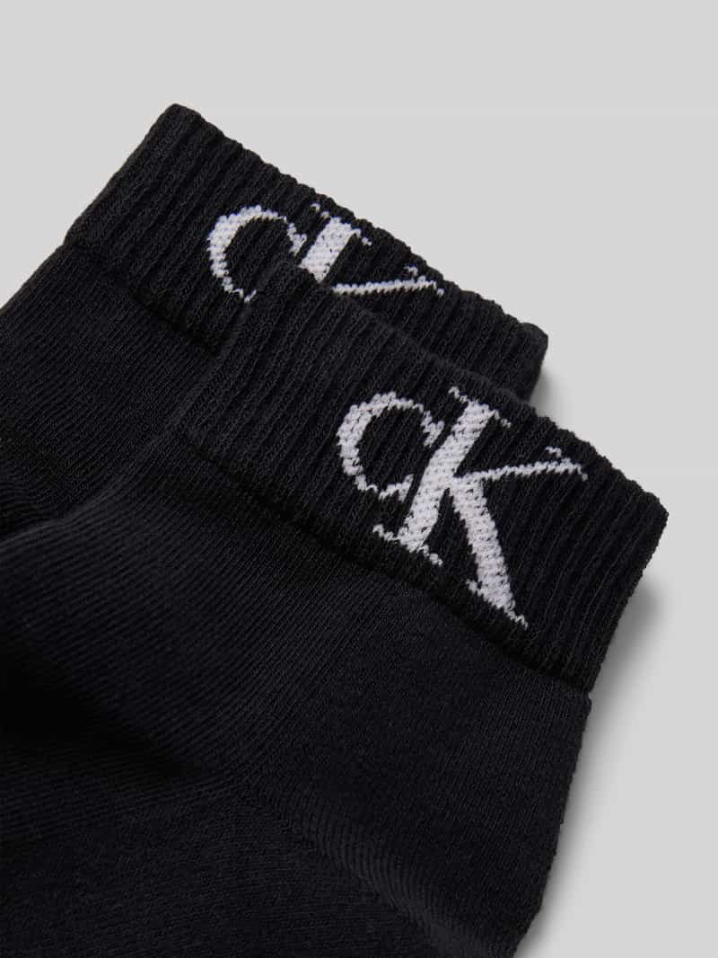 Calvin Klein Jeans Sokken met logostitching in een set van 2 paar