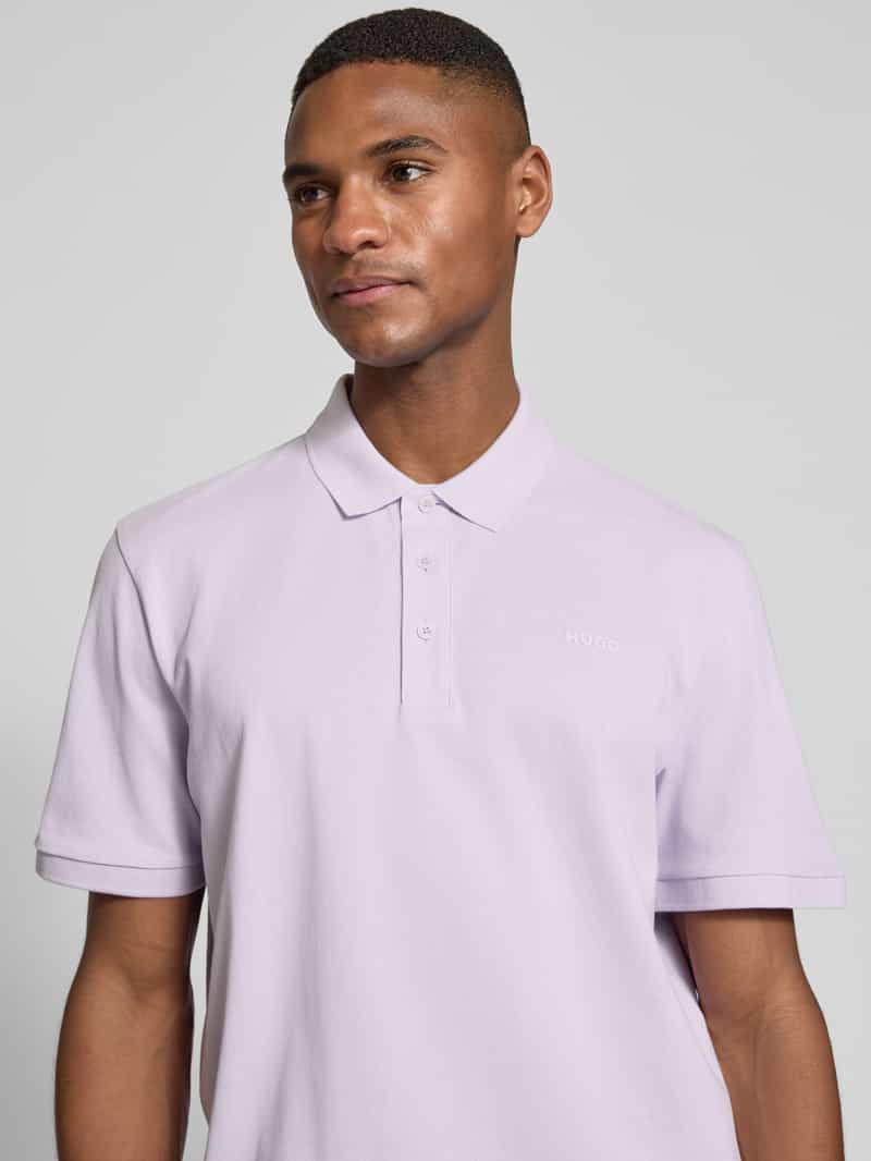 HUGO Poloshirt met labelprint model 'Donos'