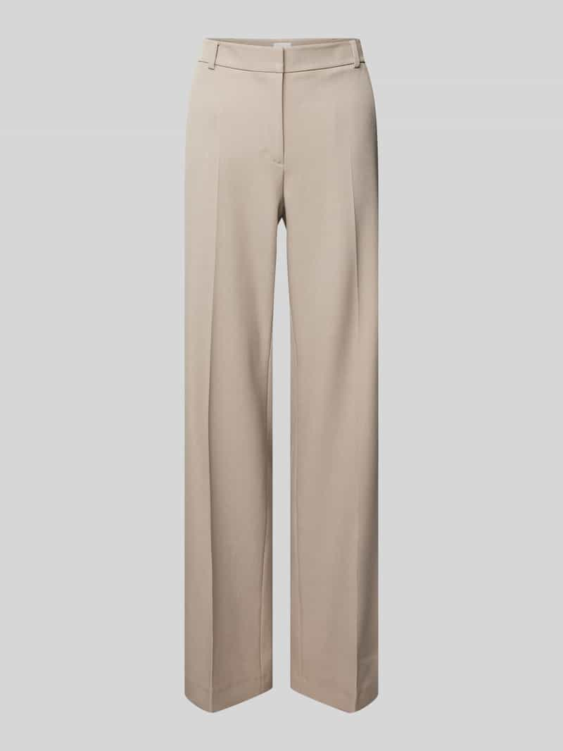 Jake*s Collection Straight leg stoffen broek met persplooien