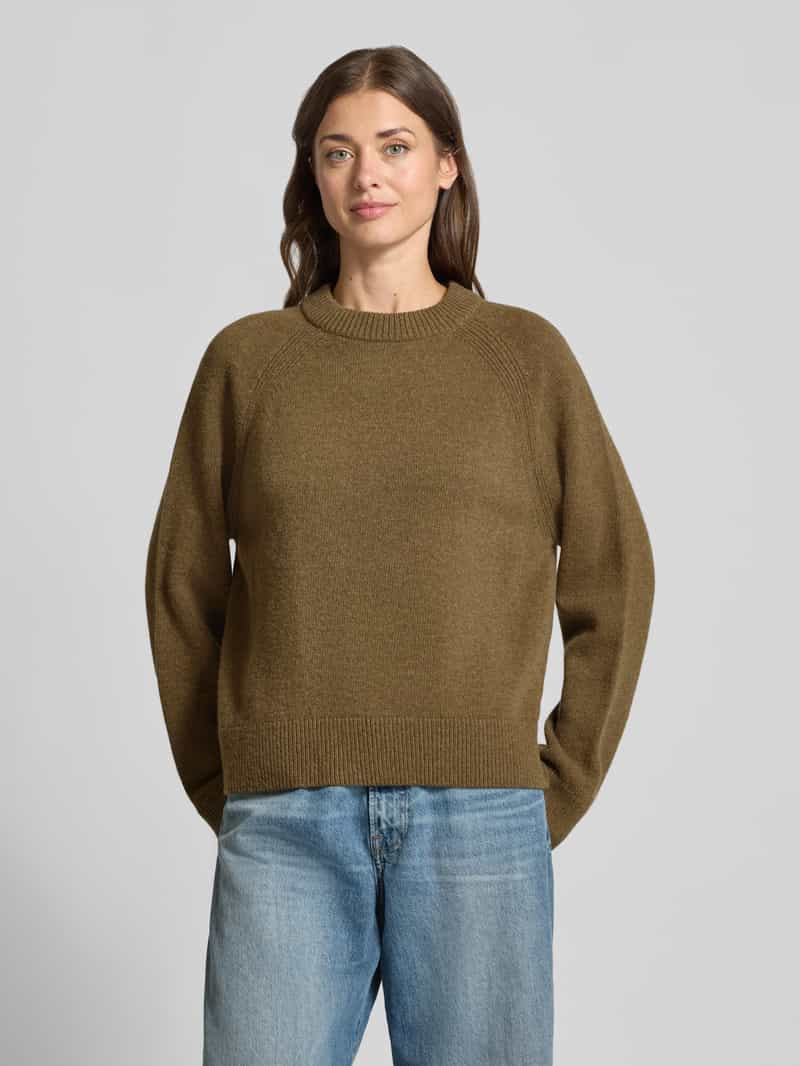ARMEDANGELS Loose fit pullover van pure wol middenbruin, foto 3