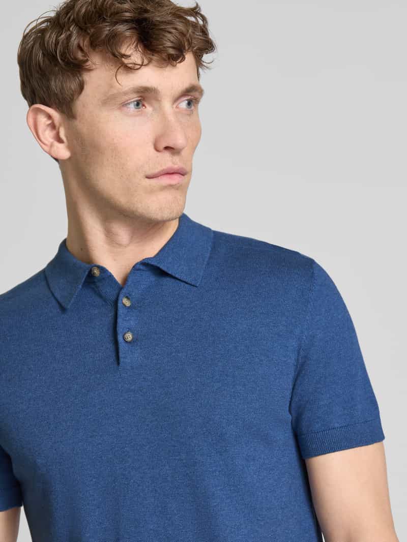 Selected Homme Poloshirt met elastische boorden