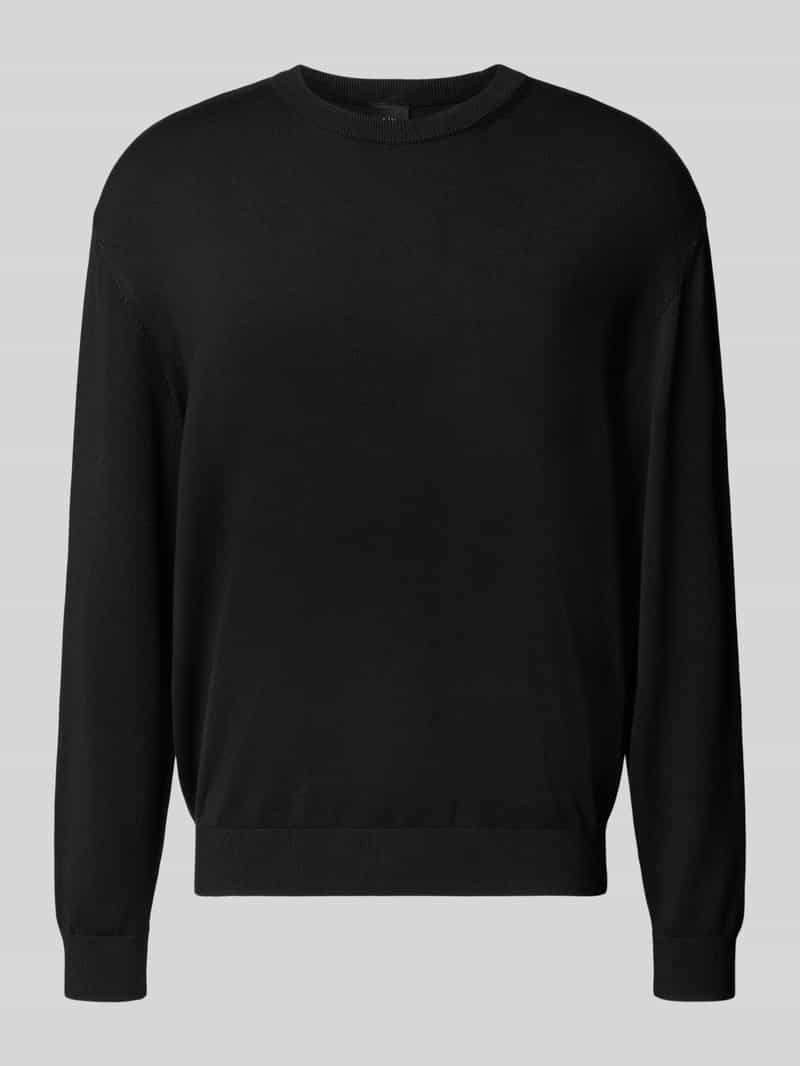 Armani Exchange Gebreide pullover met ronde hals