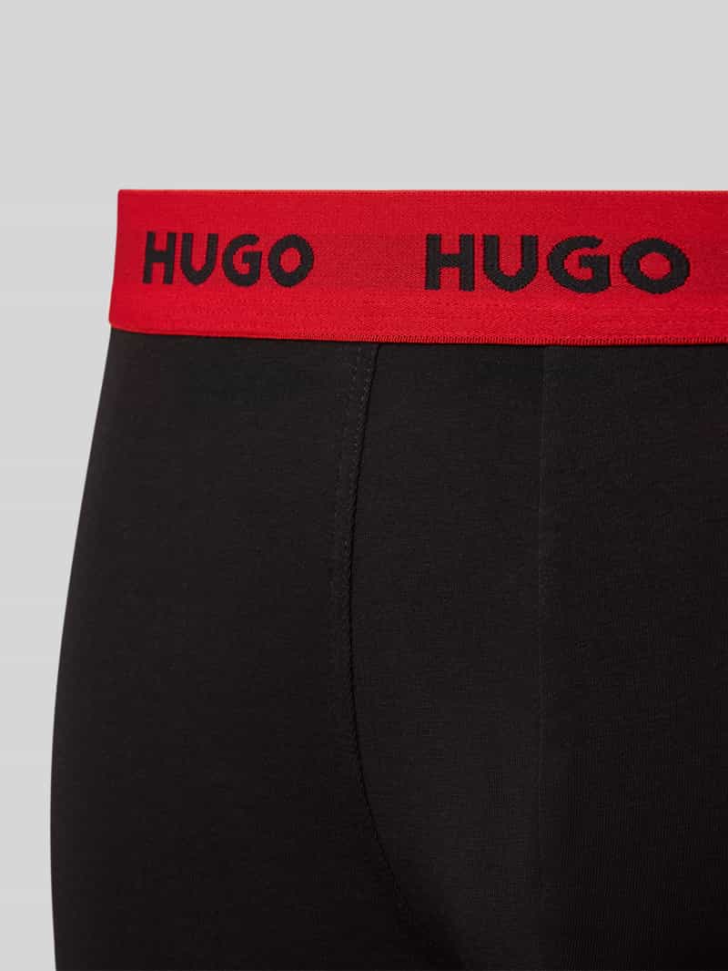 HUGO Boxershort met elastische logoband in een set van 3 stuks