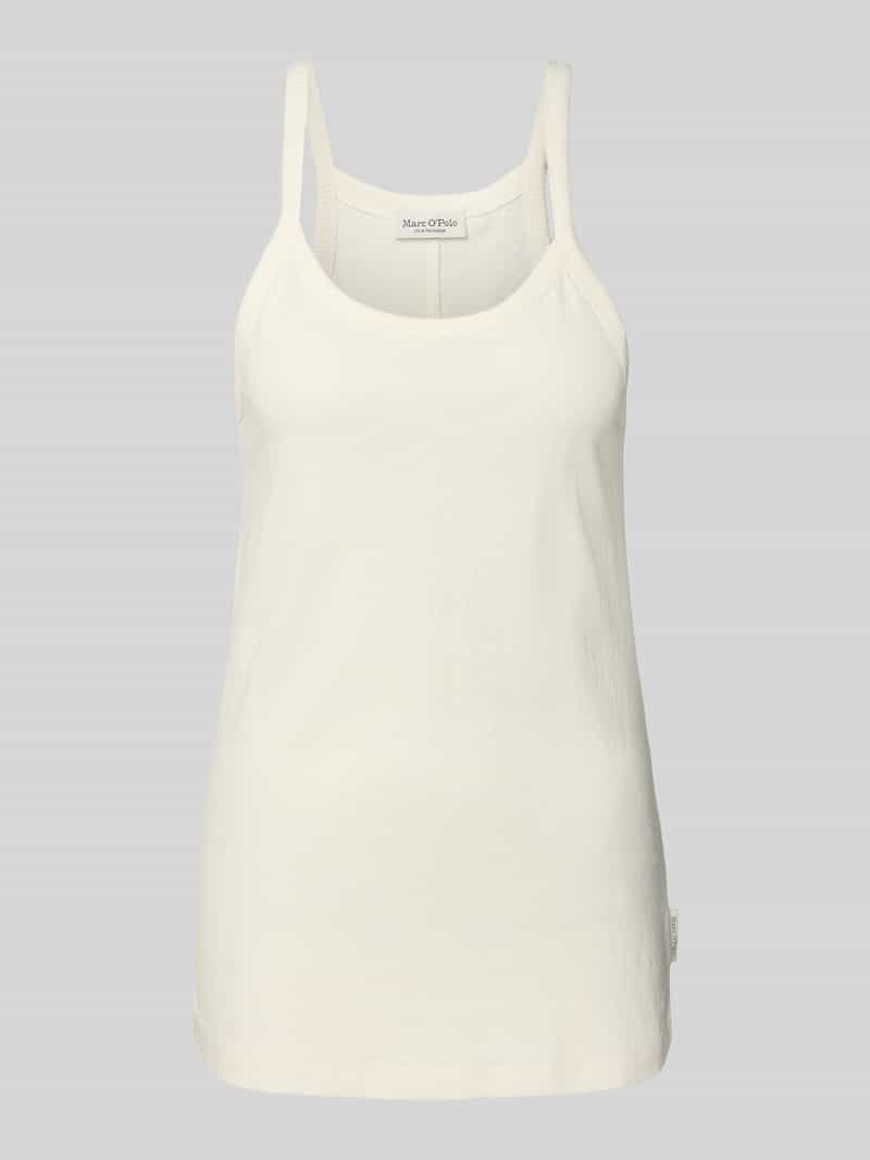 Marc O'Polo Slim fit top met bandjes van een mix van katoen en hennep