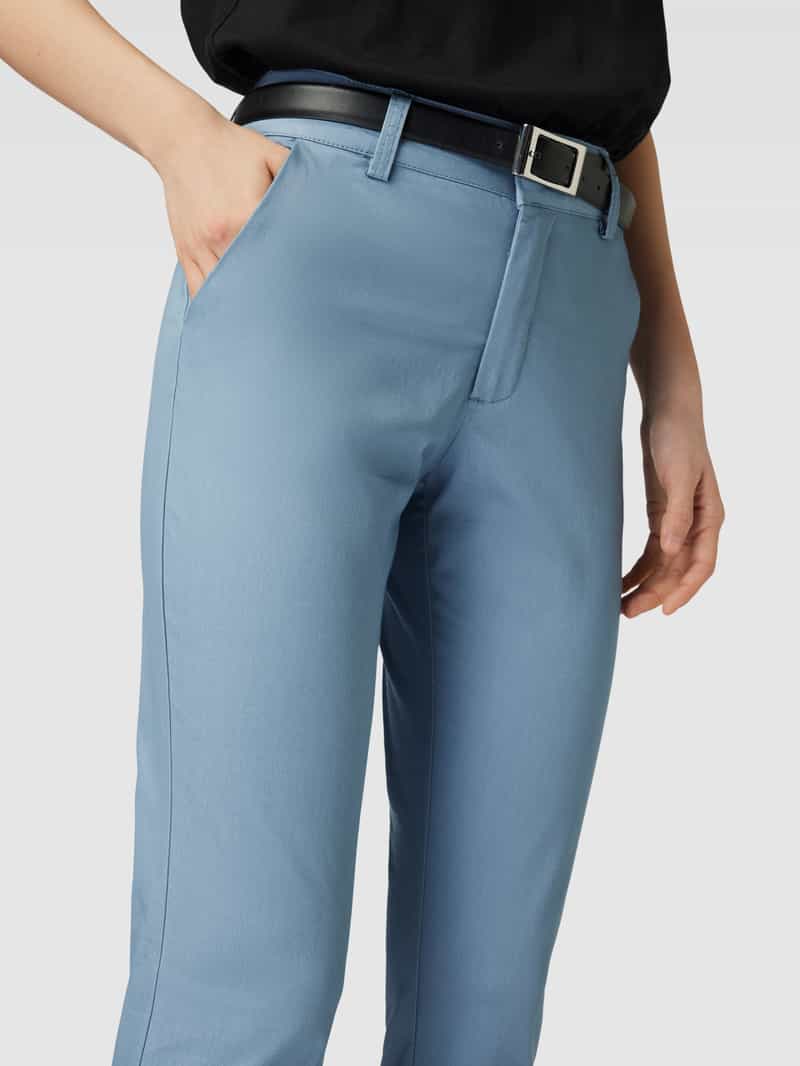 Kaffe Regular fit broek met steekzakken opzij model 'Kalea'