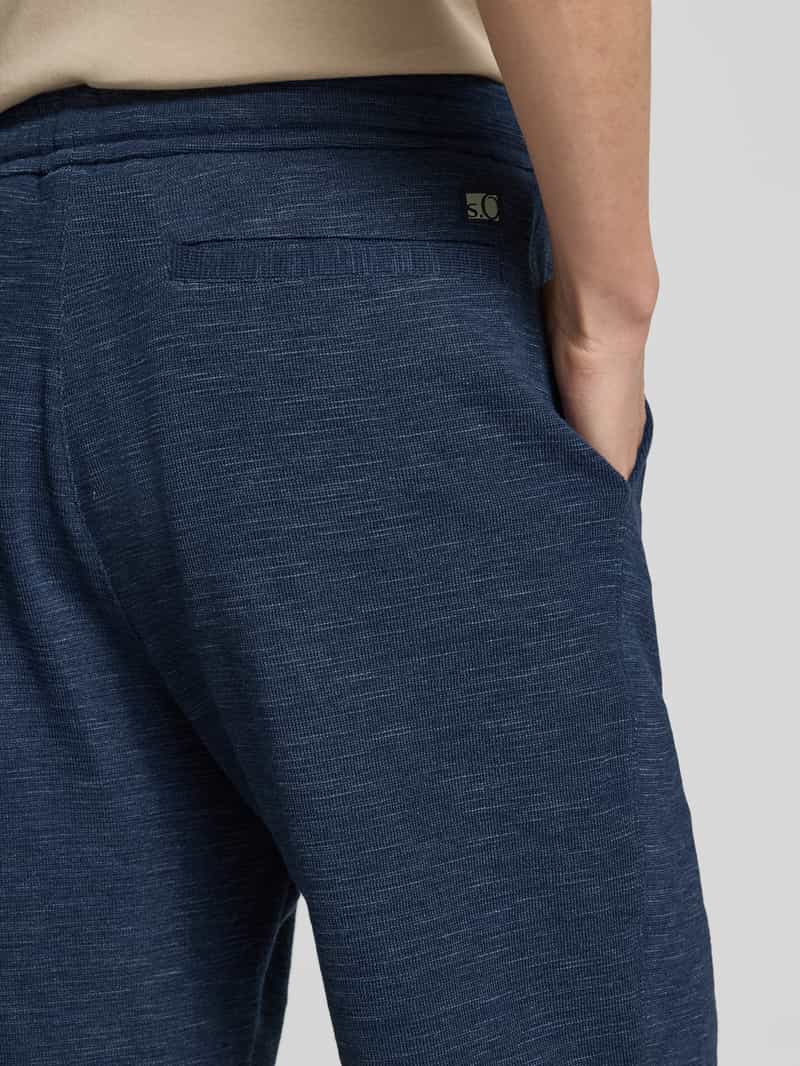s.Oliver RED LABEL Relaxed fit bermuda van katoenmix model 'DETROIT'
