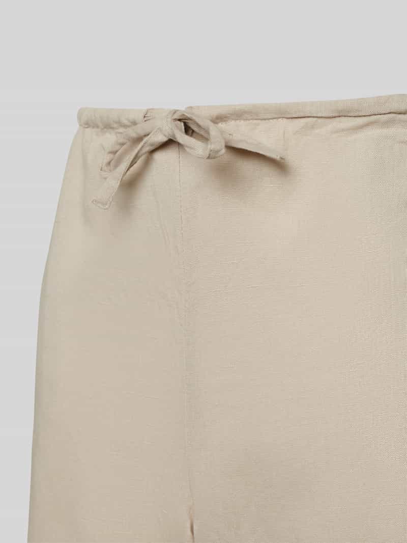 Christian Berg Woman Wide leg linnen broek met tunnelkoord