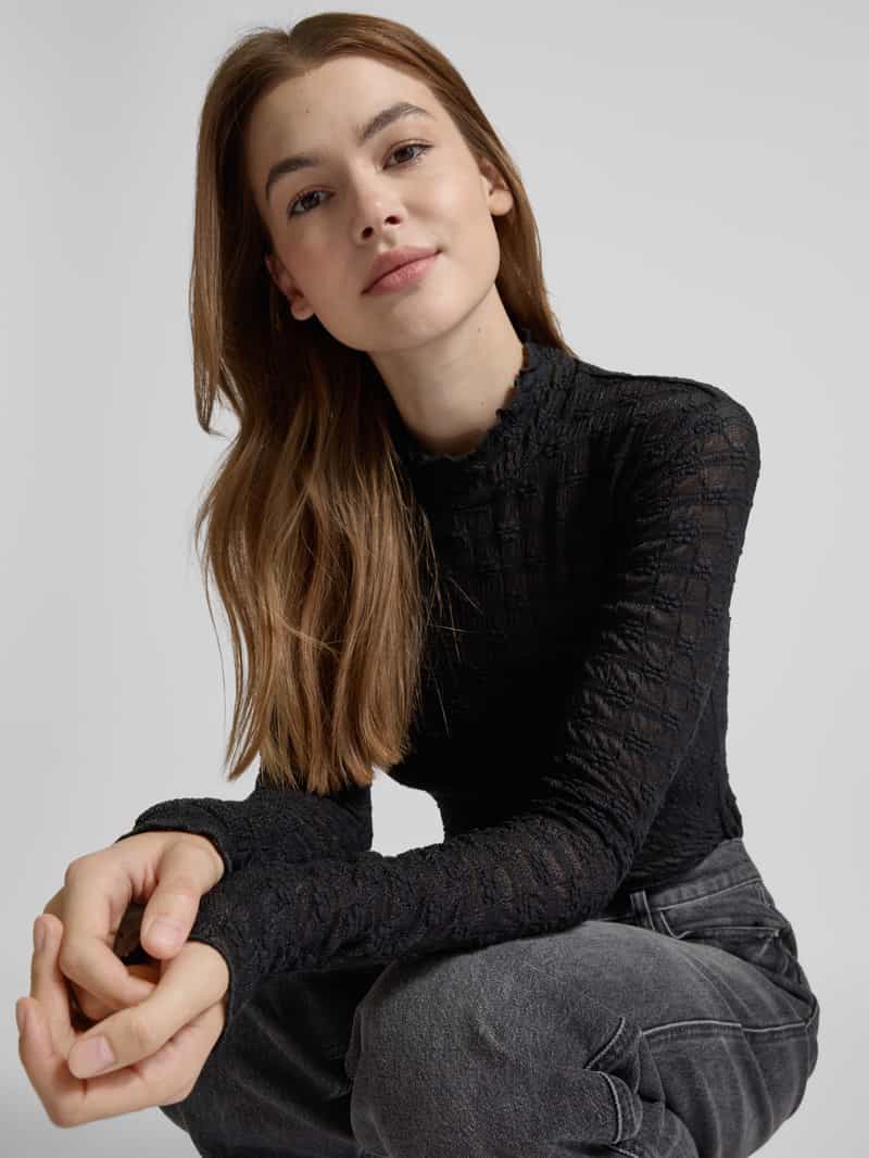 Kaffe Shirt met lange mouwen en opstaande kraag