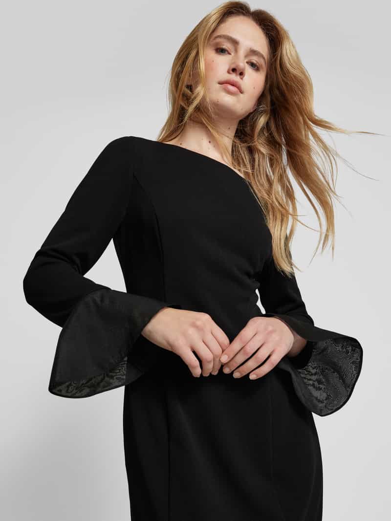 Adrianna Papell Knielange cocktailjurk met boothals