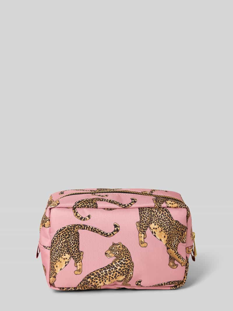 WOUF Make-uptasje met labelpatch model 'Blush Leopard'