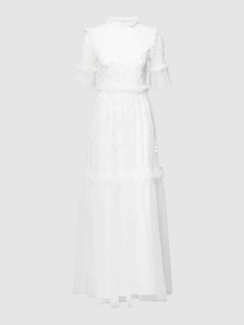 Lace & Beads Avondjurk in maxilengte van tule