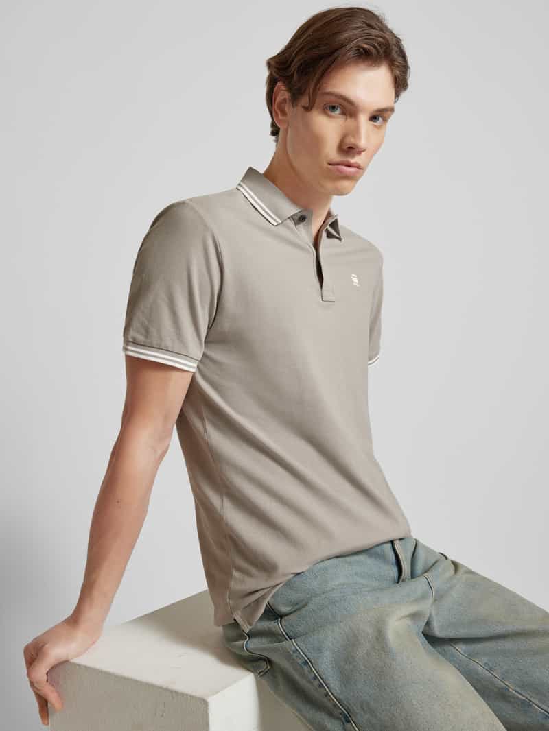 G-Star Raw Slim fit poloshirt met verlengde achterkant model 'Dunda'