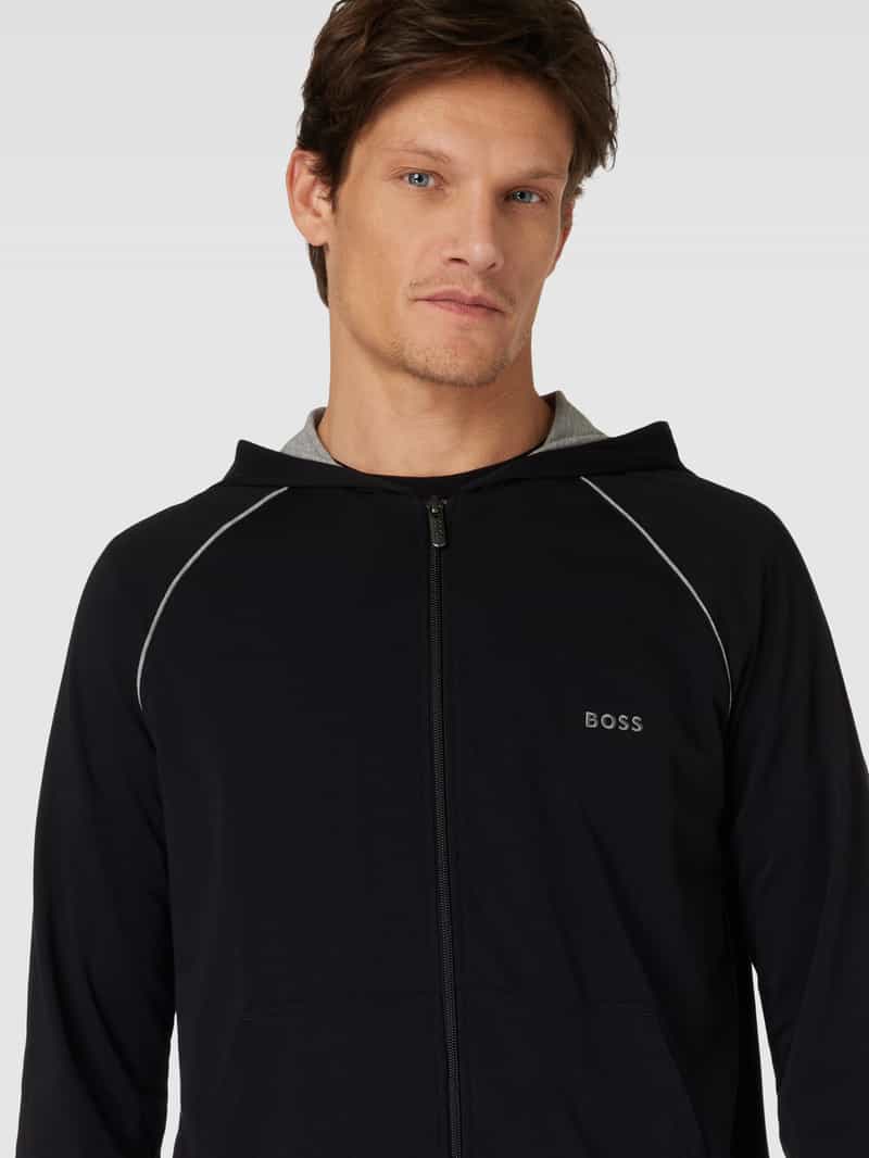 Boss Sweatjack met capuchon model 'Mix&Match'