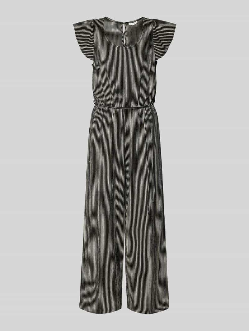 Tom Tailor Denim Relaxed fit jumpsuit met structuurmotief