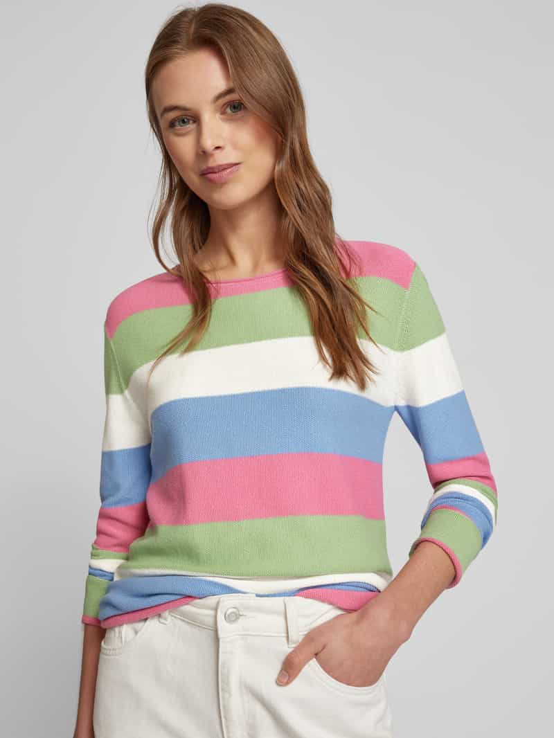Tom Tailor Regular fit gebreide pullover met katoen