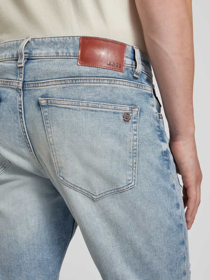 Boss Orange Slim fit jeans met labeldetail model 'Troy'