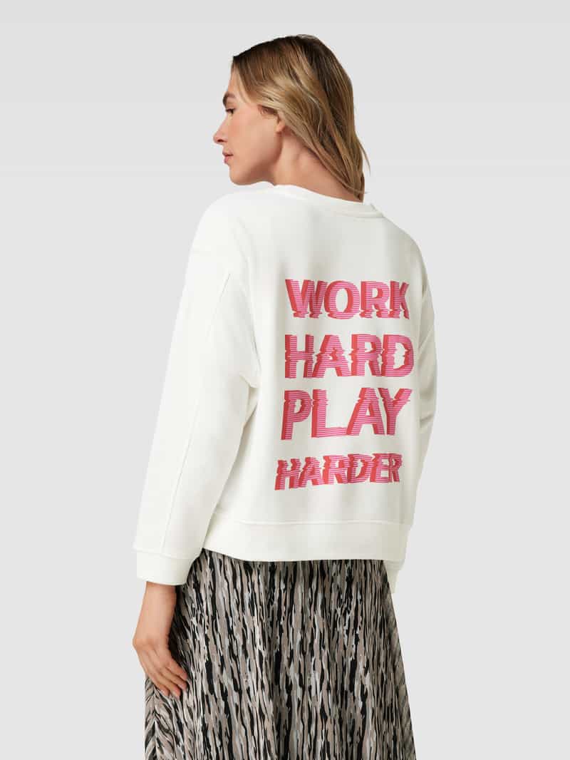 Sweatshirt met statementstitching, model 'GAME ON' Smith and Soul