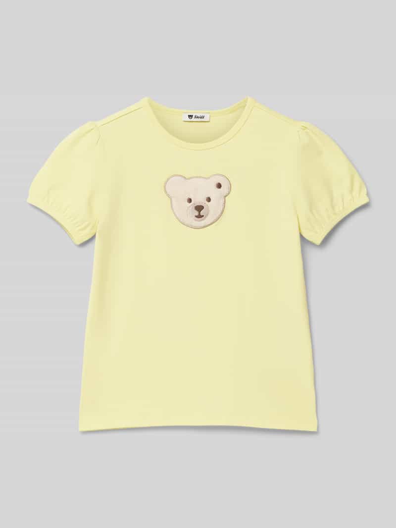 Steiff T-shirt met motiefpatch
