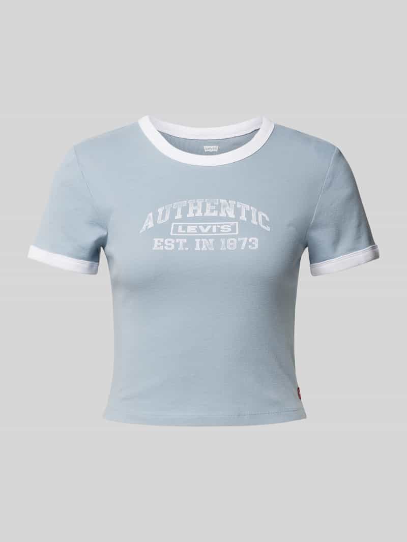 Levi's Kort T-shirt met labelprint
