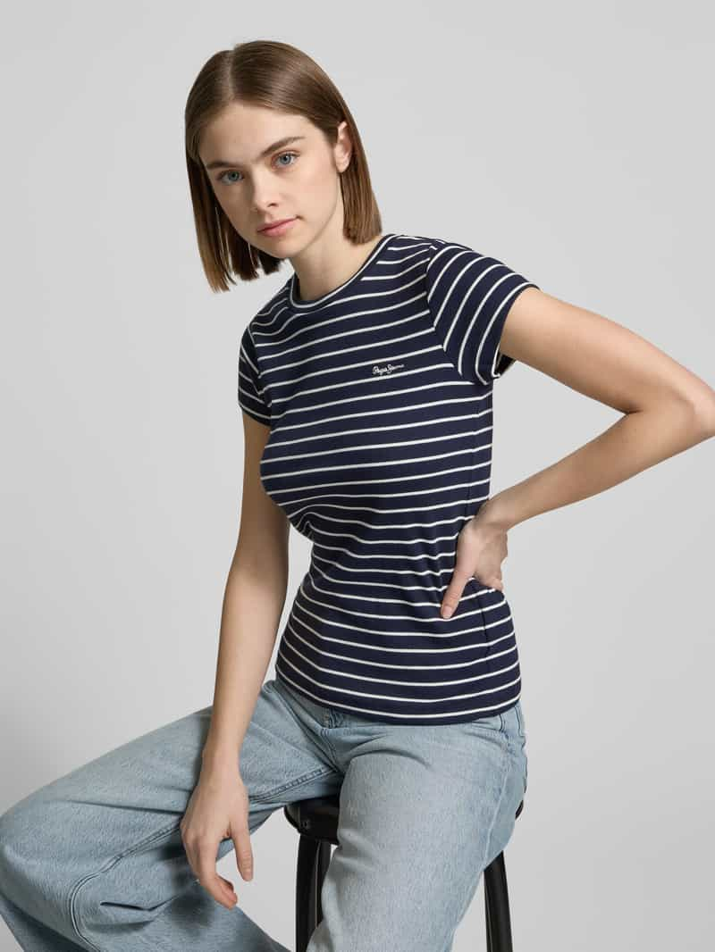 Pepe Jeans T-shirt met ronde hals model 'MERIBEL'