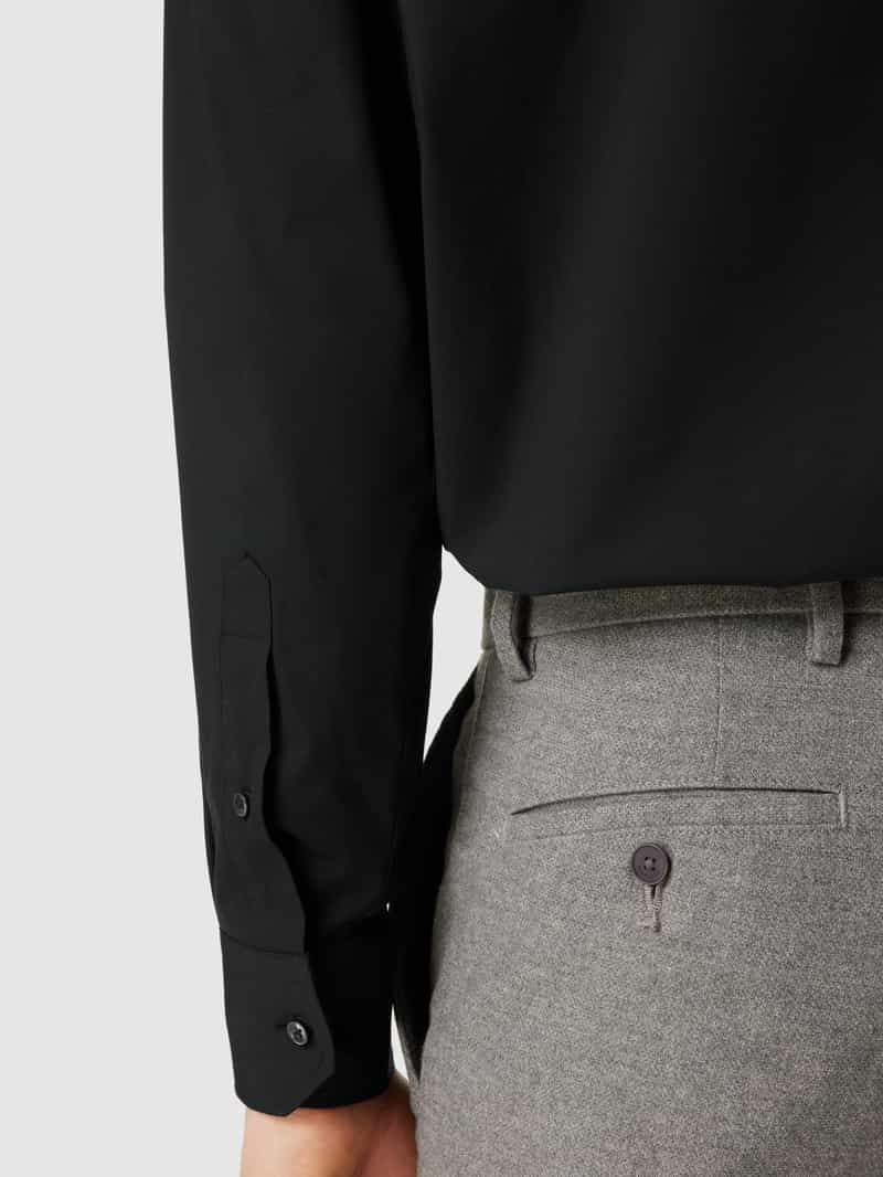 Boss Regular fit zakelijk overhemd van popeline met stretch en extra lange mouwen