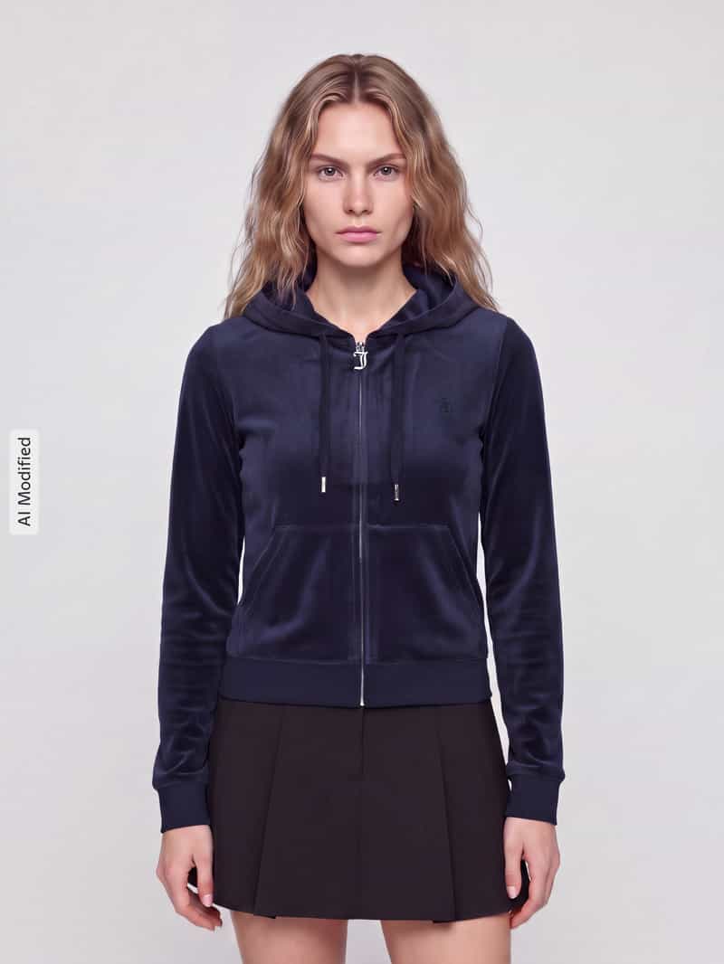 Juicy Couture Sweatjack met fluweeloptiek