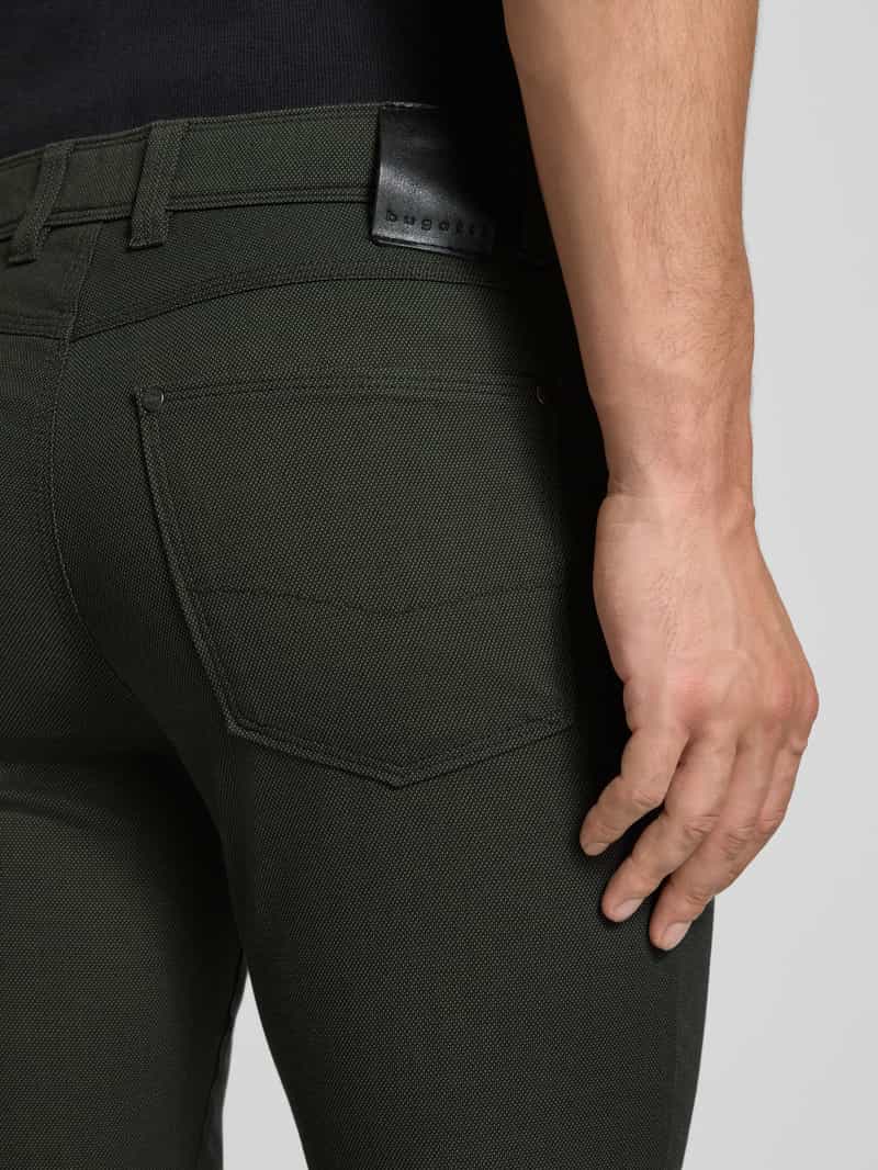 Bugatti Regular fit broek met labeldetail model 'CORDOBA'