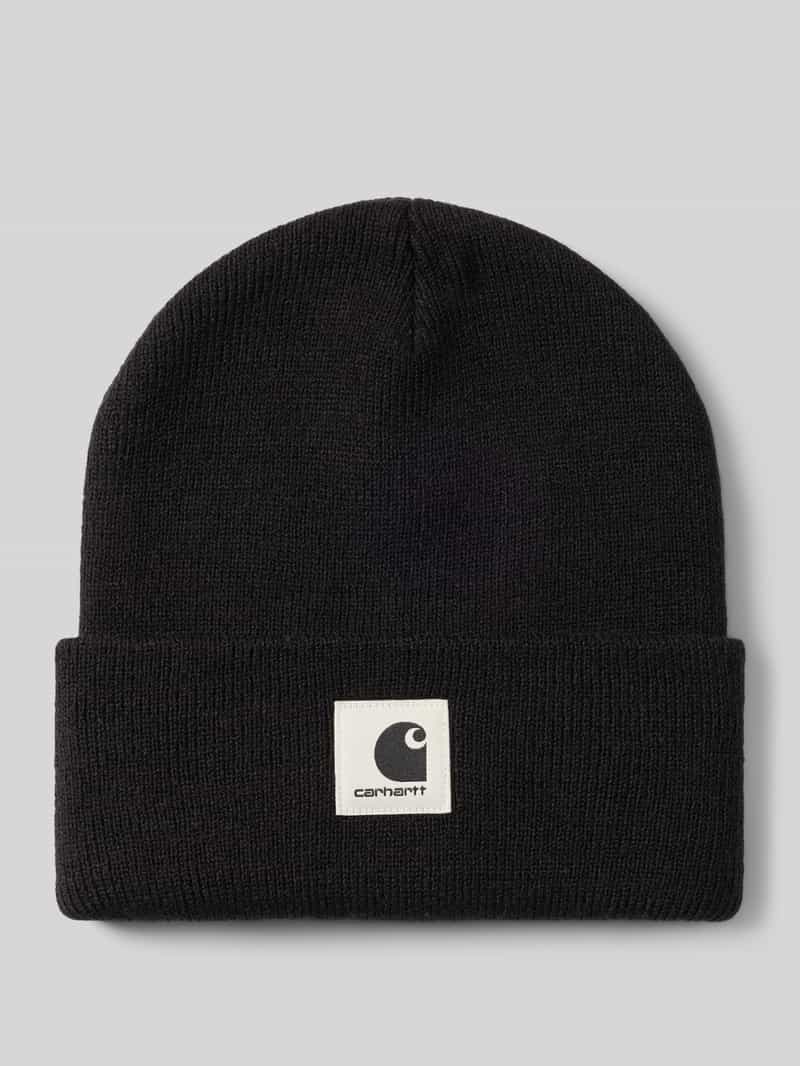 Beanie met labelpatch model 'Ashley'