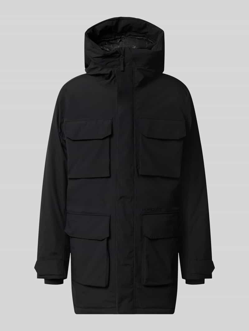 Parka met capuchon en pattetassen model 'AIDEN'