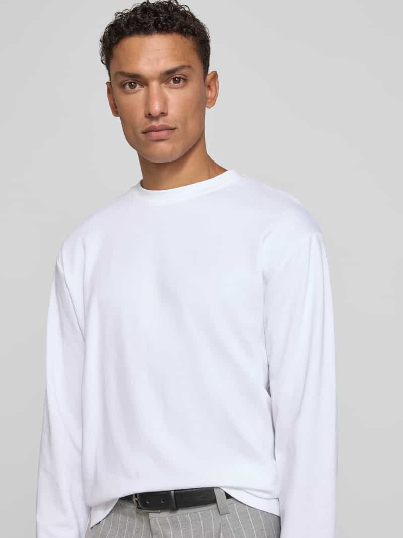 Selected Homme Loose fit shirt met lange mouwen van katoenmix model 'LOOSEOSCAR'