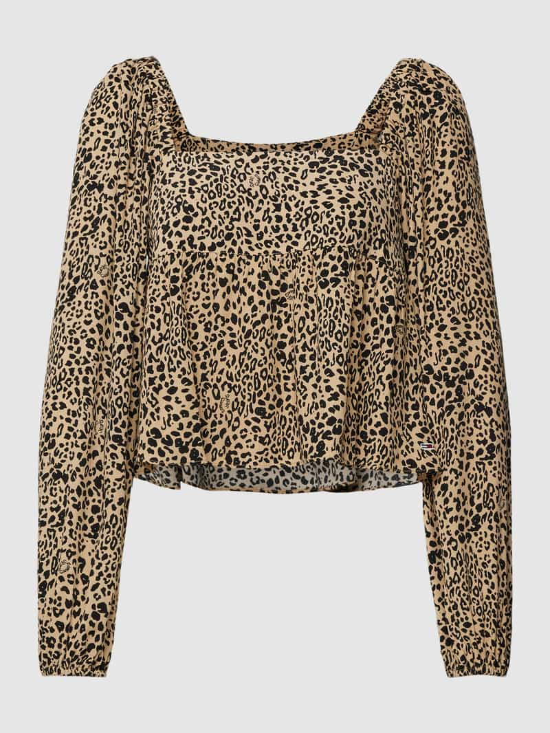 Tommy Jeans Korte blouse met dierenprint