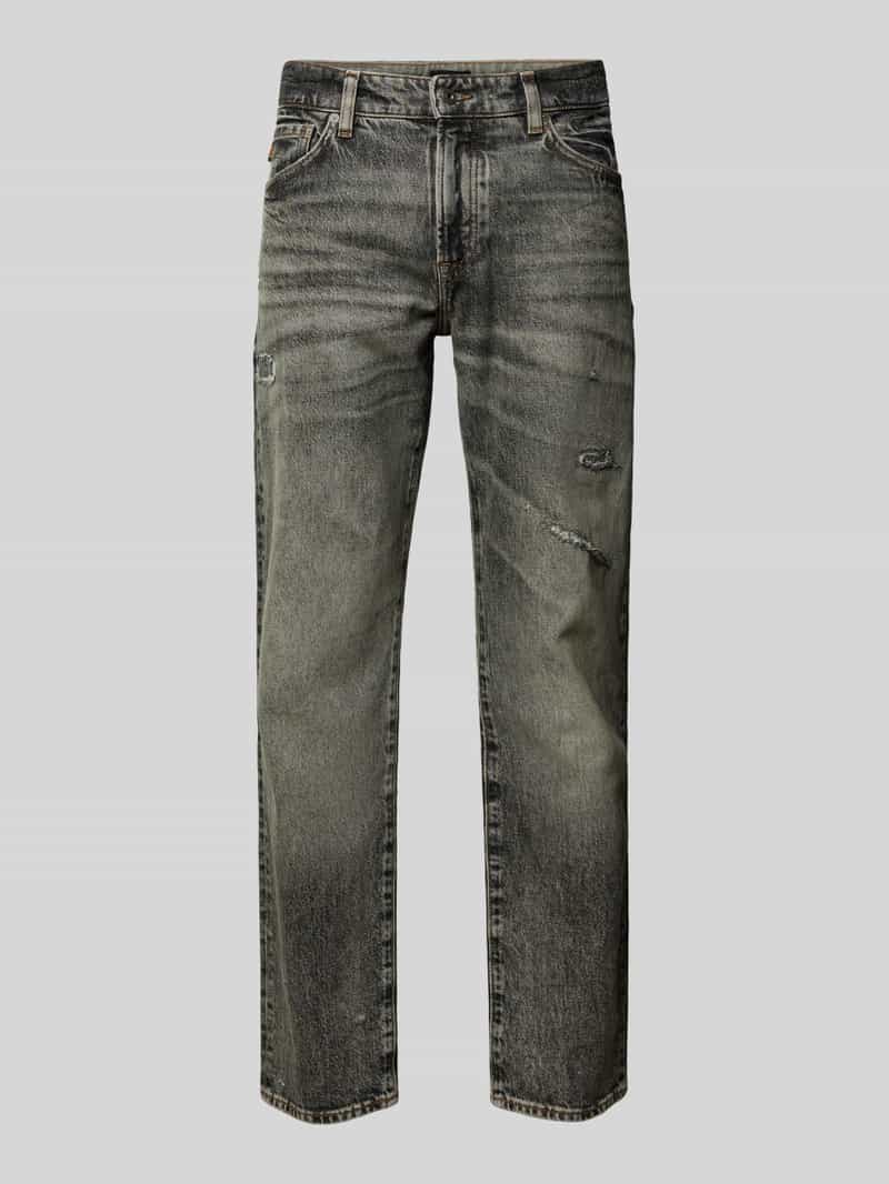 Boss Orange Regular fit jeans van katoenmix model 'RE.MAINE'