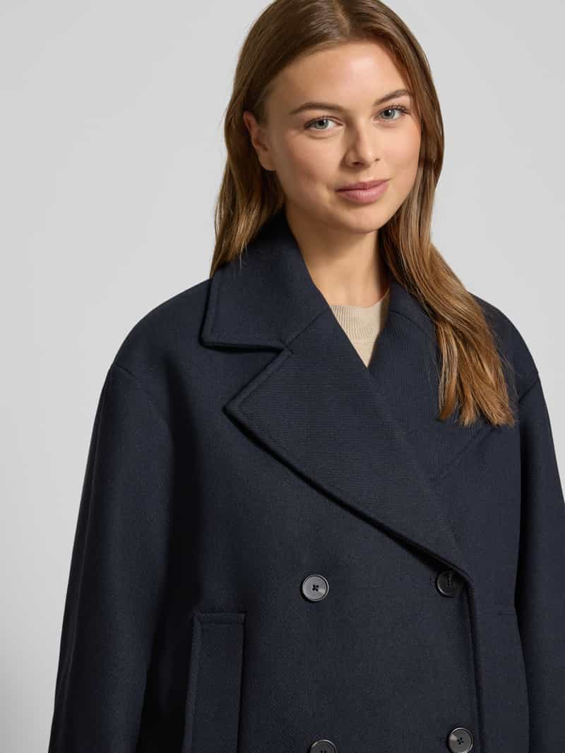 Jake*s Casual Relaxed fit jack met wol en viscose