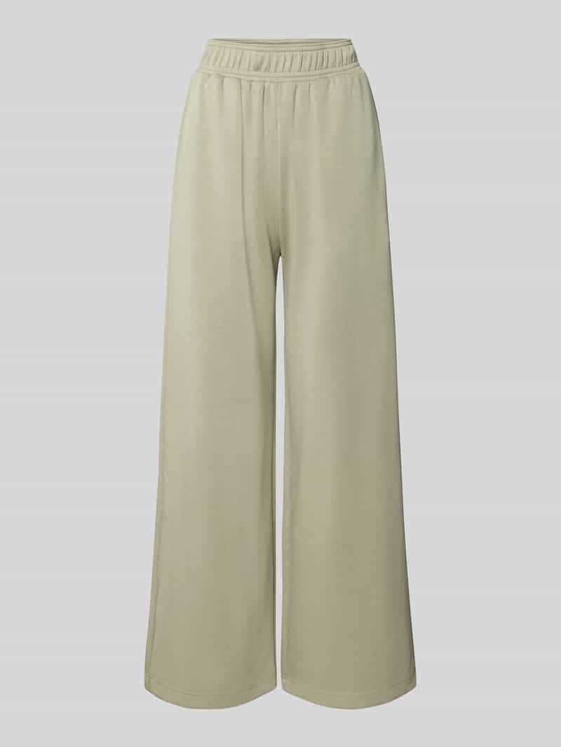 Wide leg stoffen broek met steekzakken, model 'Asaka'