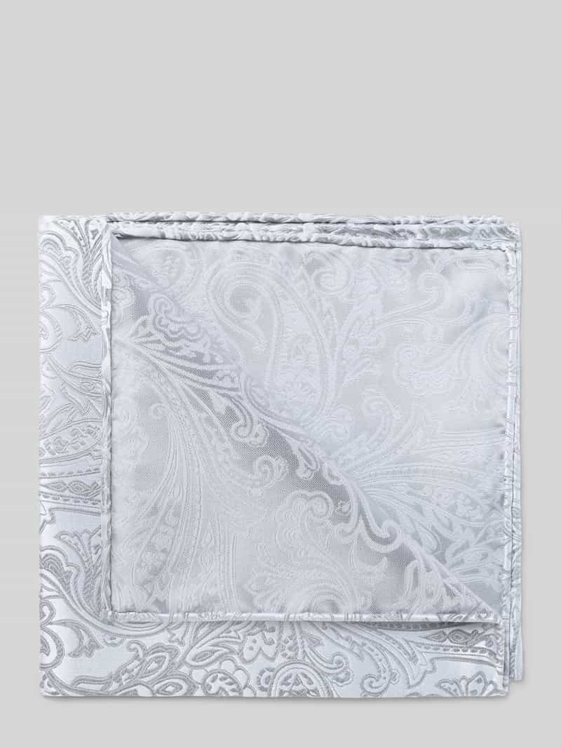 Pochet van zijde met jacquardstructuur