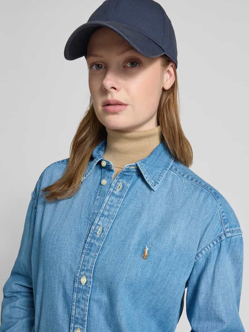 Polo Ralph Lauren Regular fit jeansblouse met logostitching