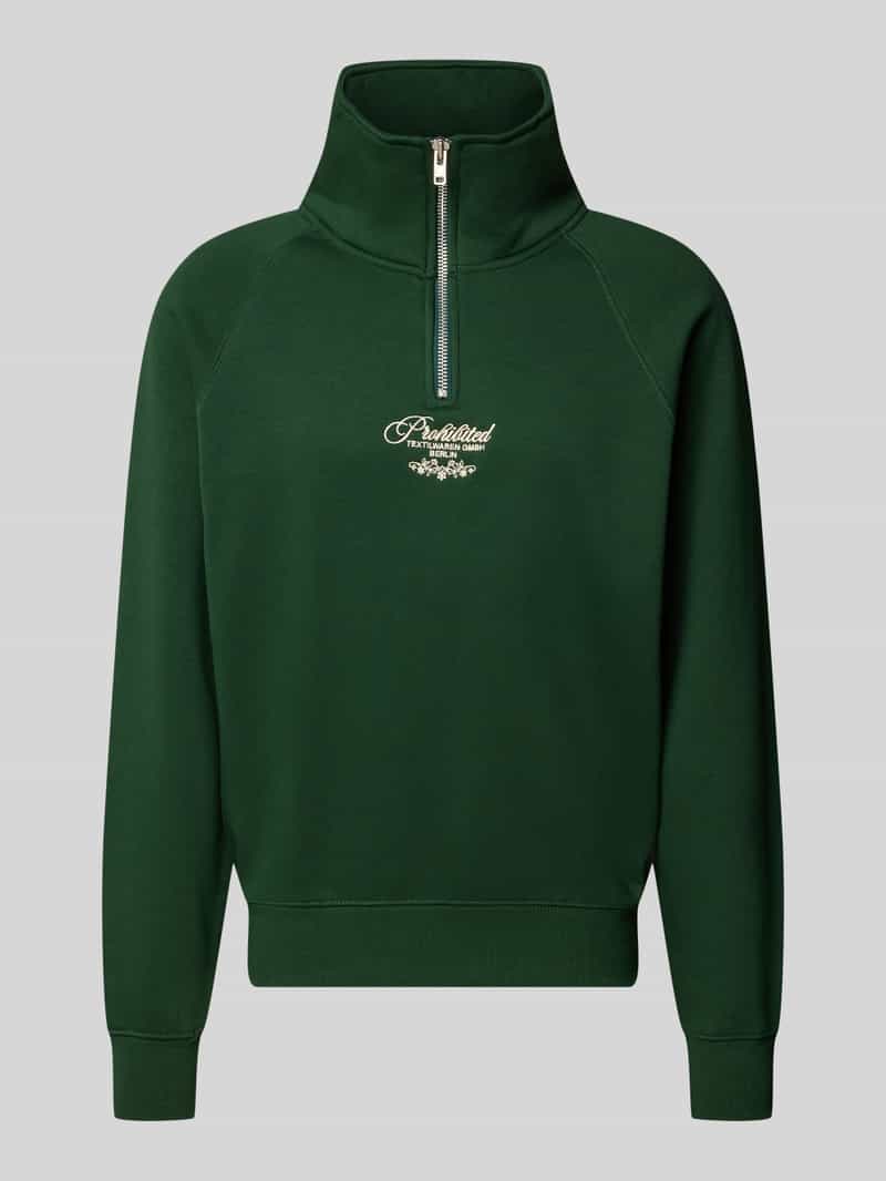 PROHIBITED Sweatshirt met opstaande kraag en ritssluiting