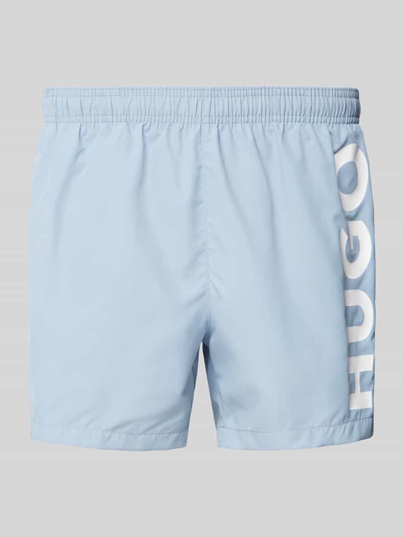 HUGO Relaxed fit zwembroek met labelprint model 'ABAS'