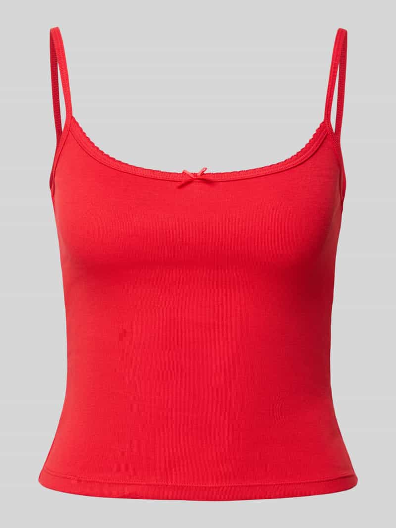 Review Top met bandjes en strikdetail