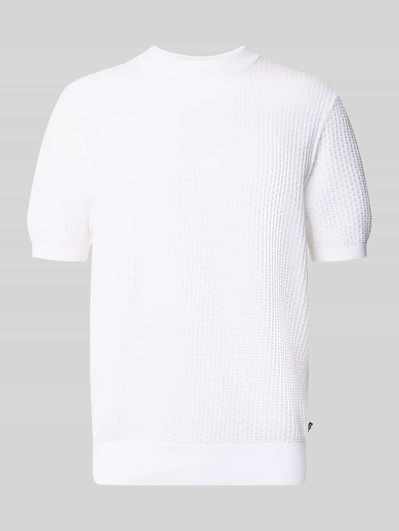 regular fit gebreid shirt van zuiver katoen model 'H-NILTON'