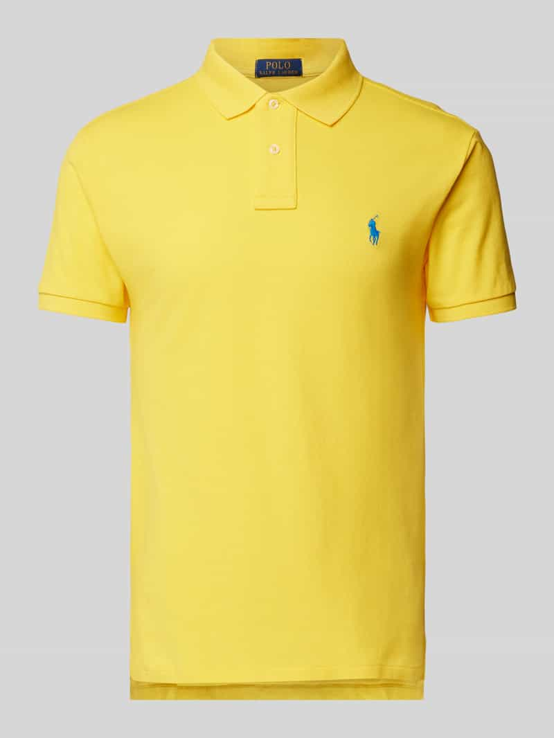 Polo Ralph Lauren Slim fit poloshirt met labelstitching